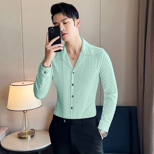 Light Green Stylish Full Sleeve Casual Wear Shirt For Men