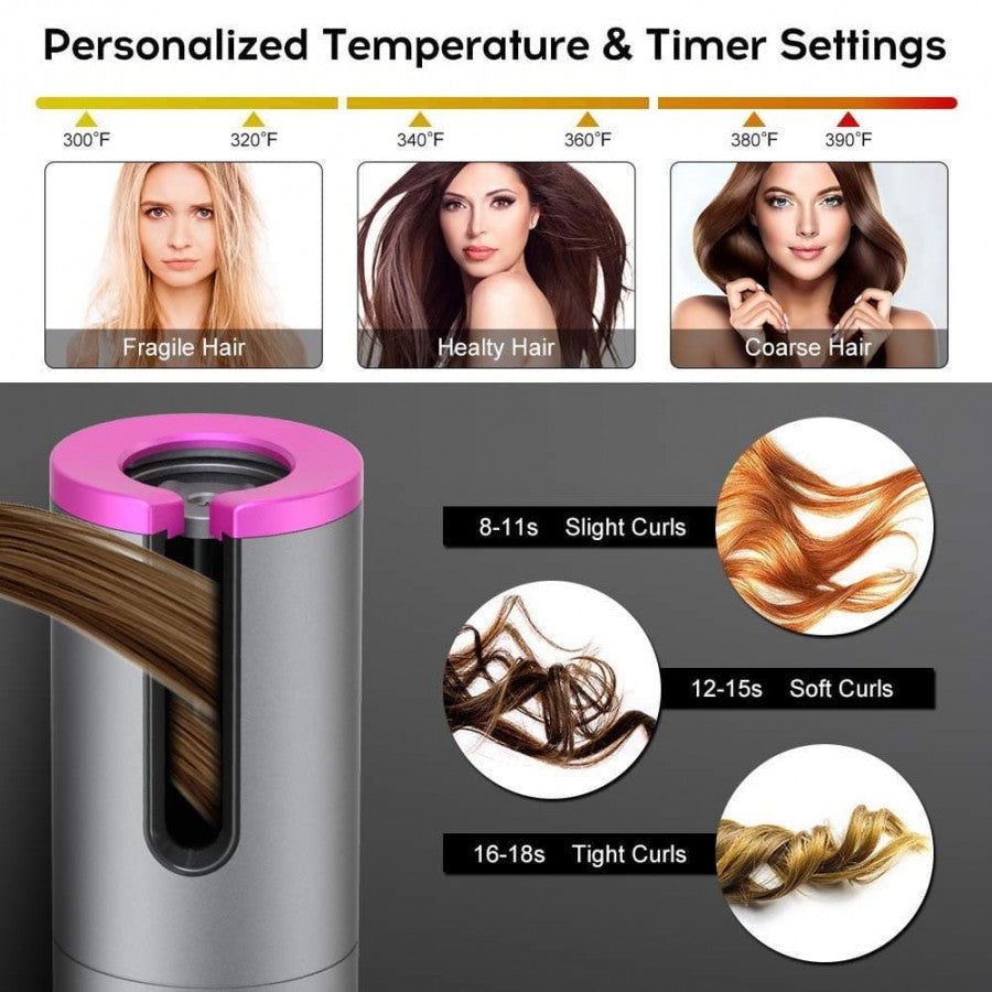 Wirless USB Auto Hair Curler