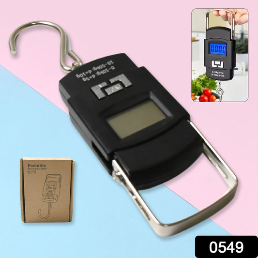 549 Digital Portable Hook Type Weighing Scale (50 Kg Multicolor)