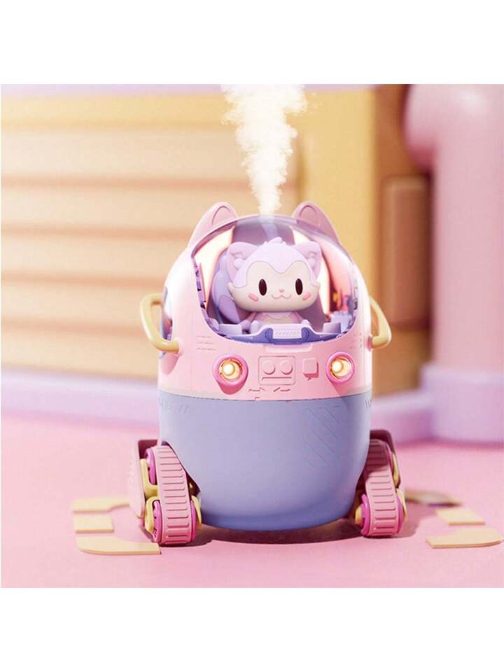 Kawaii cute cat air wheel car rolling humidifier