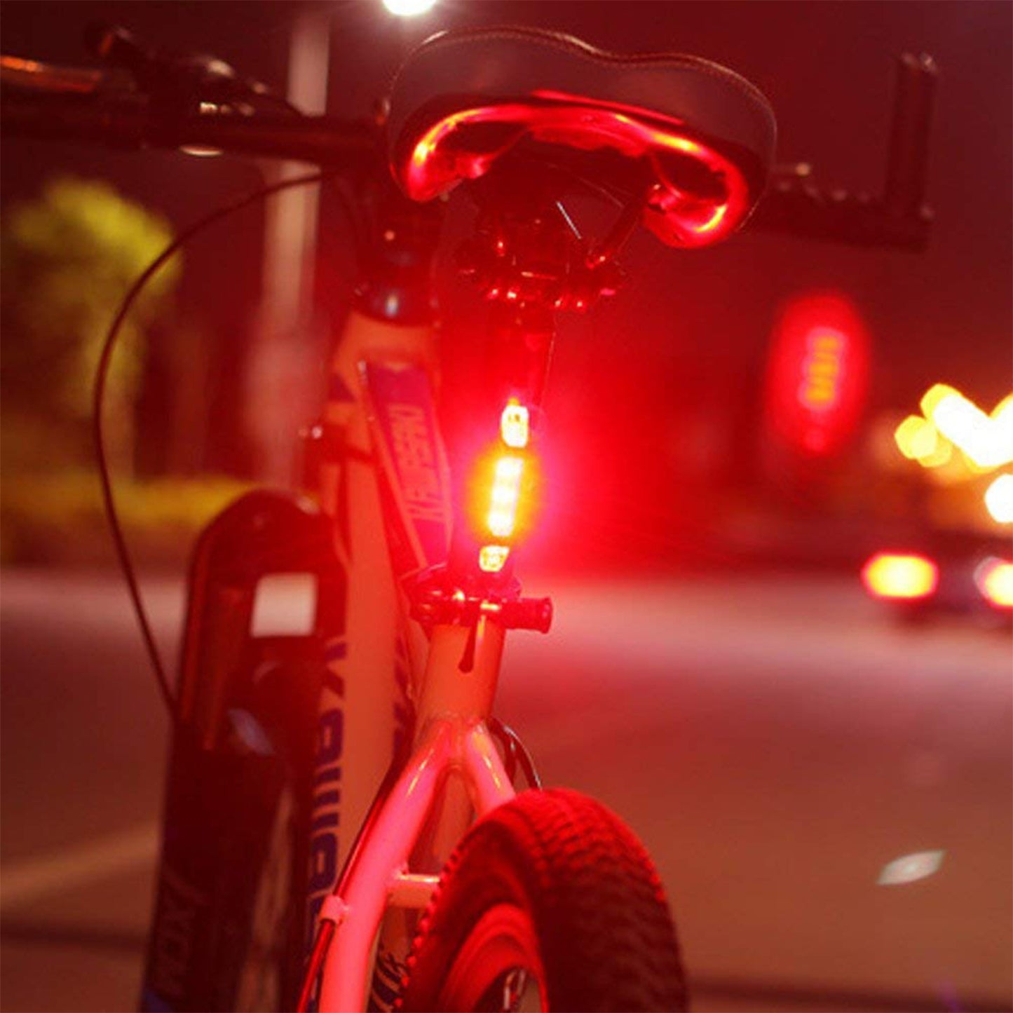 Combo Of Bicycle Led Usb Rechargeable Head Light And Tail Light (2 Pc Set)