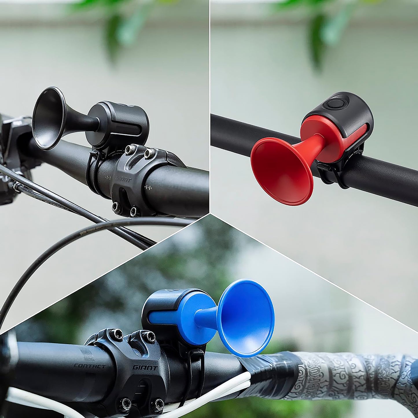 8590 Bicycle Air Horn Loud - 120db 1 Sound Mode Electronic Bicycle Bellsuper Electric Horn With Long Standby Button Battery Operatedipx4 Waterproof Loud Bell For Adults