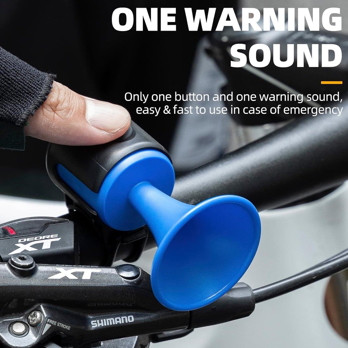 8590 Bicycle Air Horn Loud - 120db 1 Sound Mode Electronic Bicycle Bellsuper Electric Horn With Long Standby Button Battery Operatedipx4 Waterproof Loud Bell For Adults