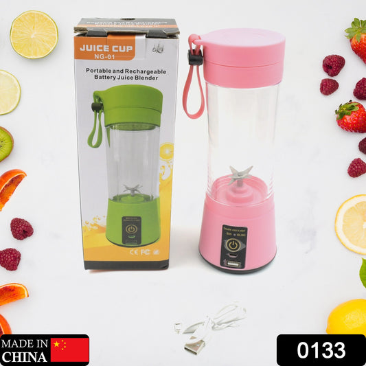 133 Portable Usb Electric Juicer - 6 Blades (Protein Shaker)